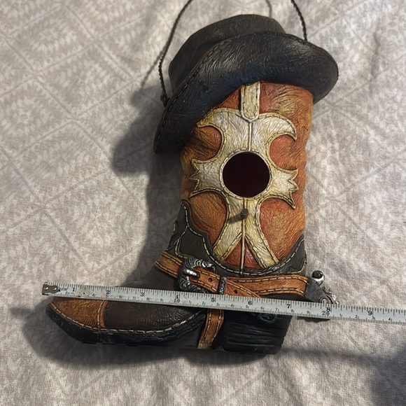 Western Boot Bird House - Picture 3 of 10